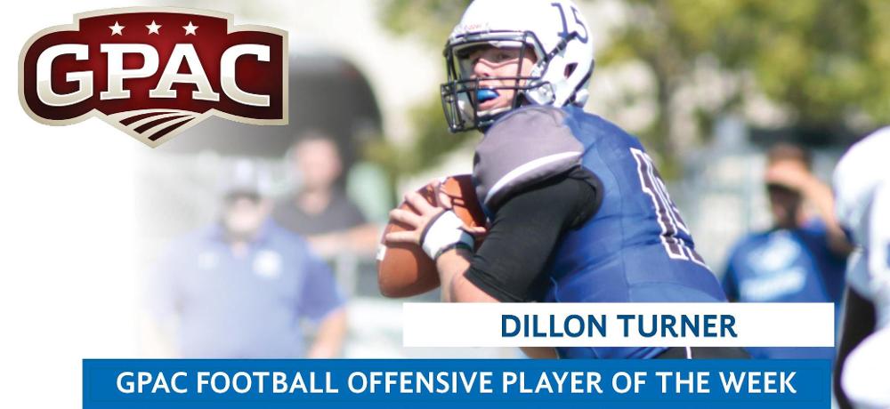 Turner earns GPAC Offensive POTW after 7 TDs against Jimmies