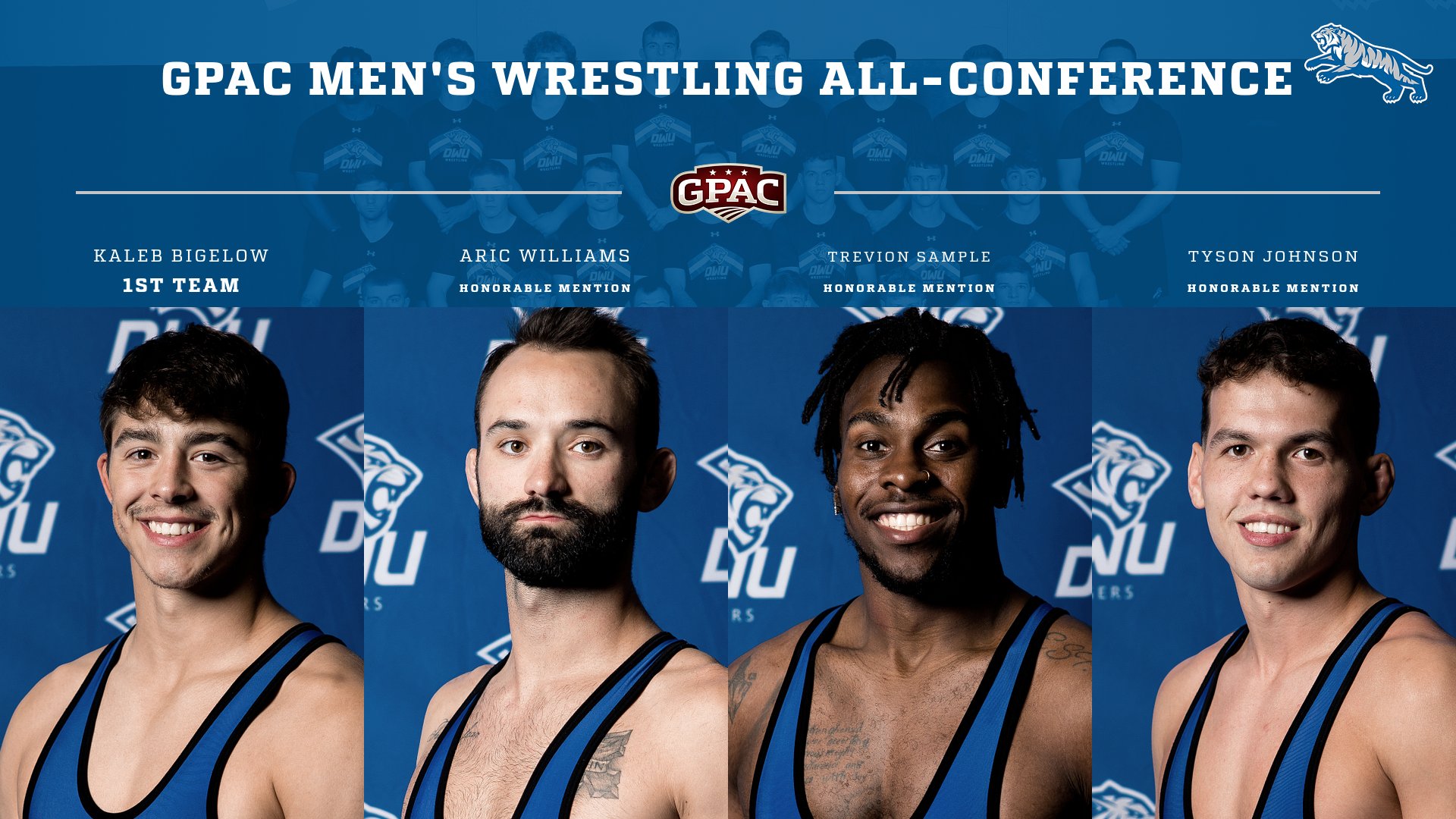 DWU MEN’S WRESTLING EARN FOUR ALL-CONFERENCE HONORS