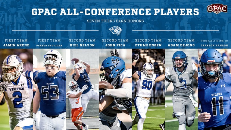 TIGER FOOTBALL EARNS SEVEN PLAYERS, EIGHT TOTAL SPOTS ON 2023 GPAC ALL-CONFERENCE TEAMS