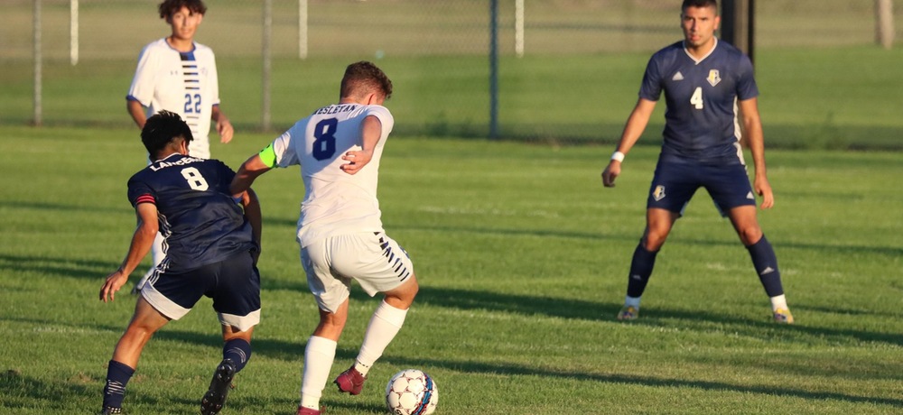 MENS SOCCER STRUGGLES TO KEEP PACE WITH LANCERS AGGRESSIVE FORWARD PACE, FALL 4-0
