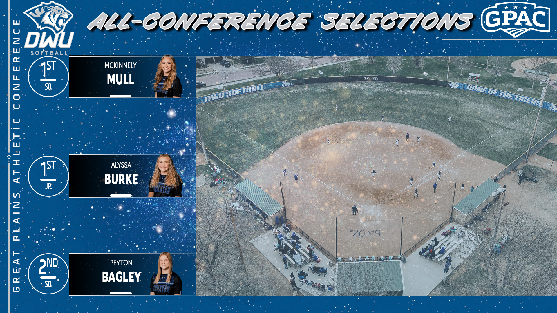 THREE TIGER SOFTBALL PLAYERS EARN ALL-CONFERENCE ACCOLADES