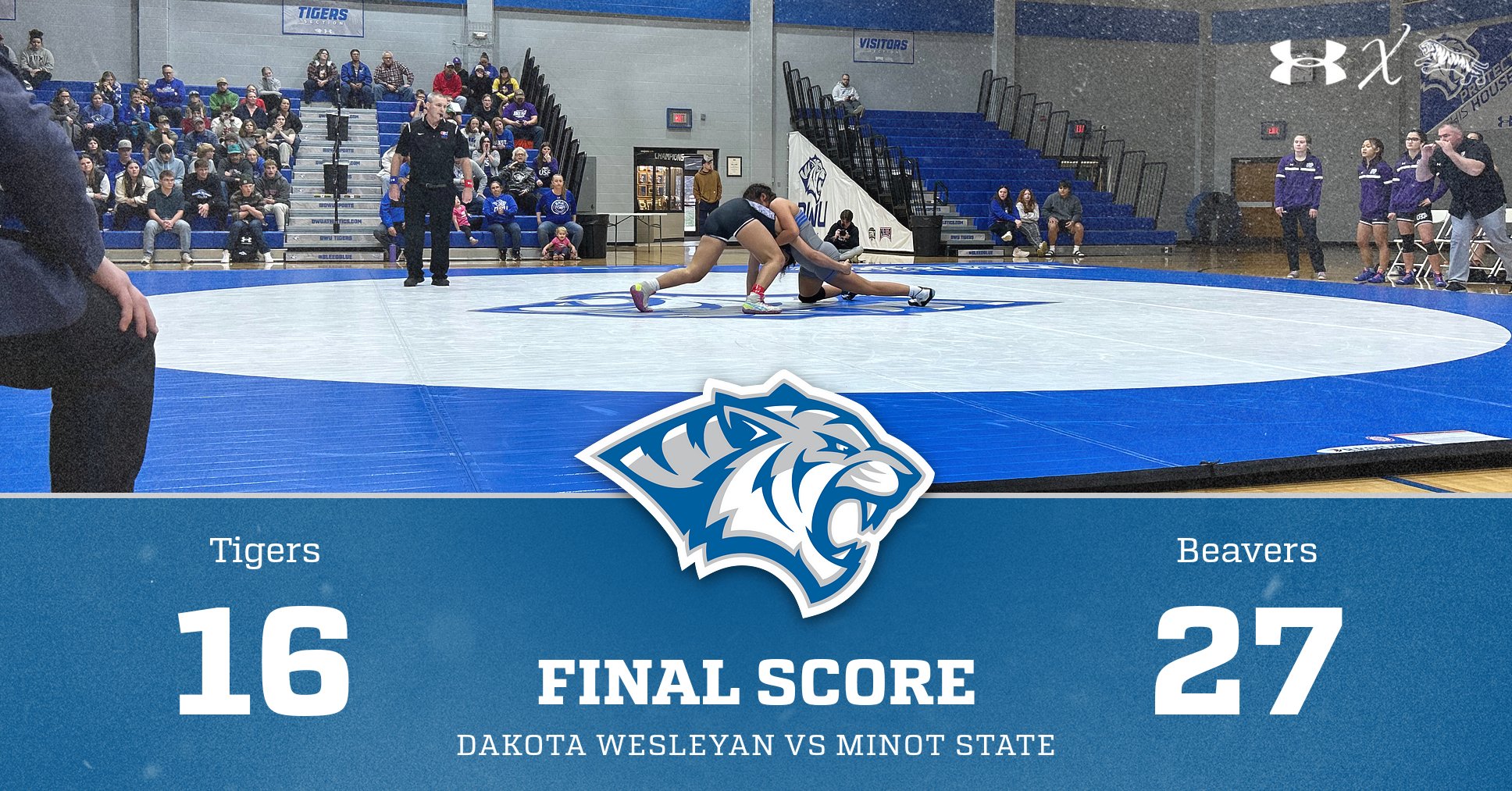 TIGERS BATTLE WITH D-2 BEAVERS ON THE MAT, COME UP SHORT IN 27-16 LOSS