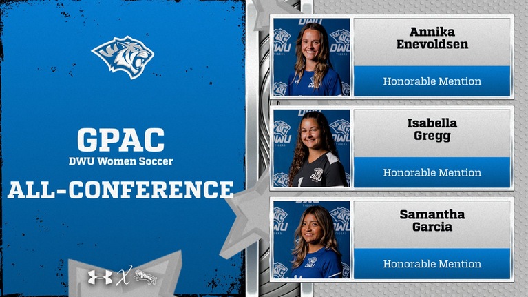 THREE DWU WOMEN’S SOCCER PLAYERS EARN ALL-CONFERENCE HONORS