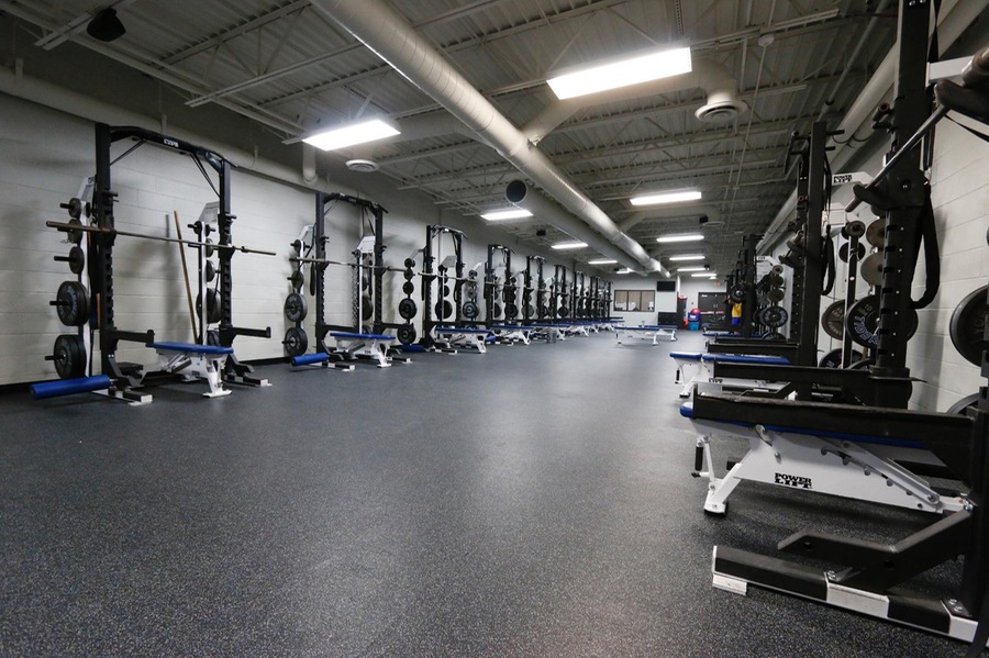 DWU Varsity Weight Room located inside Christen Family Athletic Center