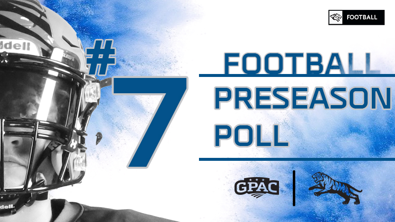 TIGER FOOTBALL PICKED SEVENTH IN GPAC PRESEASON COACHES’ POLL
