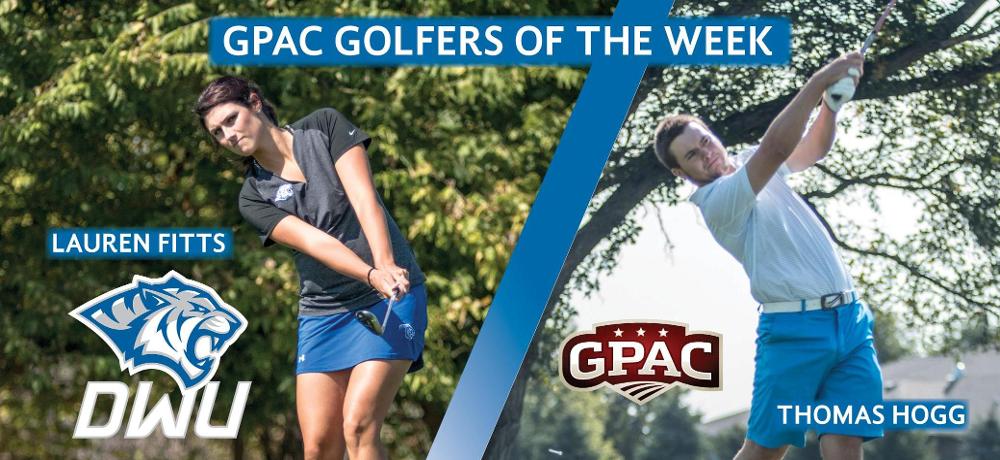 Hogg, Fitts sweep GPAC Golfer of the Week honors for Tigers
