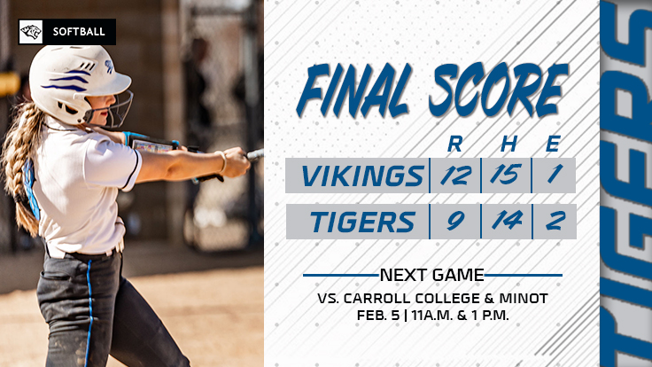 TIGER SOFTBALL DROPS FIRST GAME OF THE SEASON AFTER FOURTH INNING SLIP