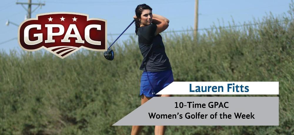 Fitts wins GPAC Golfer of the Week for 10th time