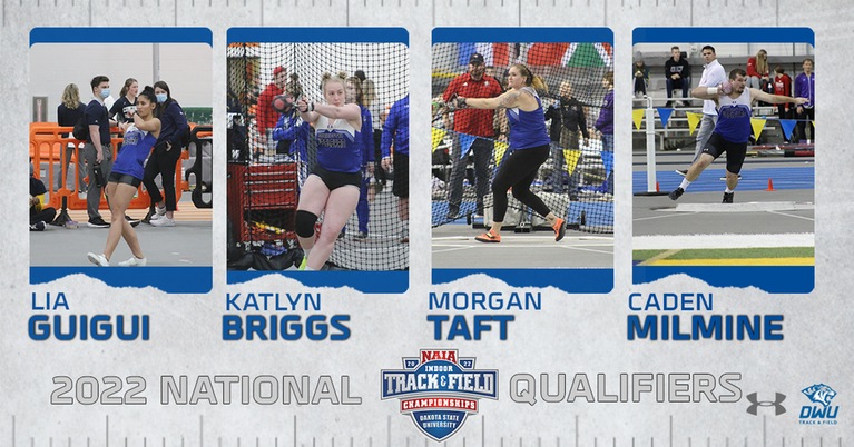 FOUR TIGERS DESTINED FOR NAIA NATIONAL INDOOR TRACK AND FIELD CHAMPIONSHIPS