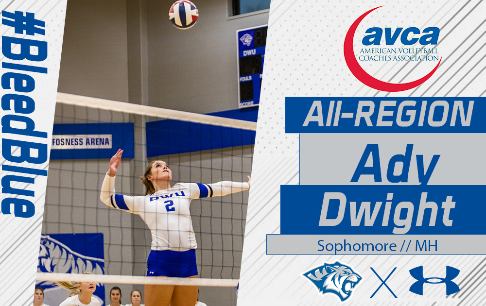 DWIGHT GRABS AVCA ALL- REGION HONORS NOTCHING 473 KILLS IN 35 MATCHES