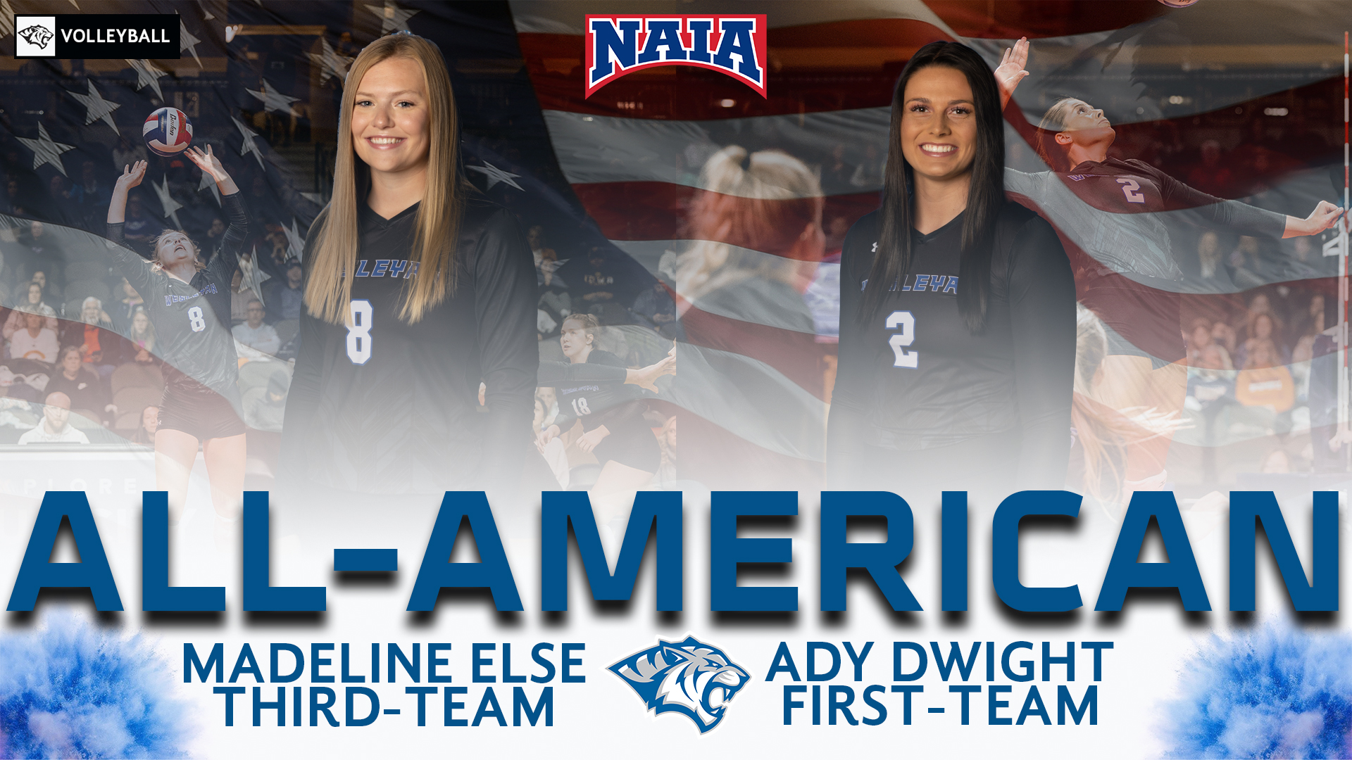 TWO TIGER VOLLEYBALL PLAYERS EARN THE DISTICNTION OF NAIA ALL-AMERICANS