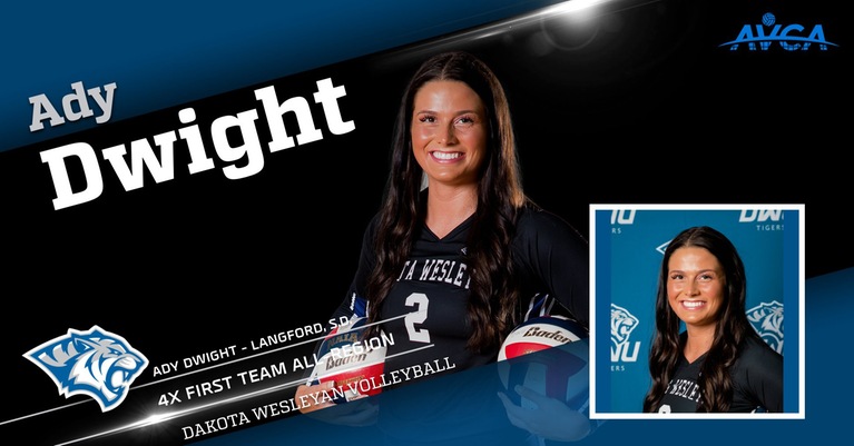 ADY DWIGHT NAME TO THE AVCA ALL-REGION FIRST TEAM FOR FOURTH STRAIGHT YEAR